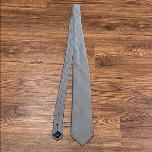 Jos. A. Bank Black and Grey Houndstooth Tie